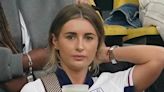 Dani Dyer looks nervous as she supports boyfriend Jarrod Bowen