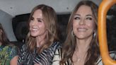 Trinny Woodall and Elizabeth Hurley exude glamour as they share