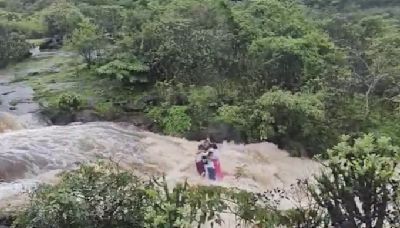 On Camera, Family Of 7 Swept Away In Swollen Waterfall Near Mumbai