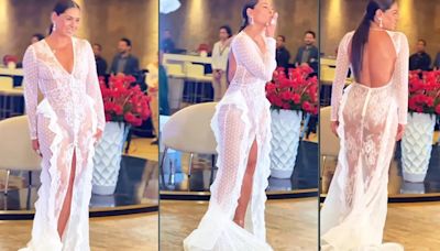 ¿Galilea Montijo se casará otra vez? Aparece con escandaloso vestido blanco y las redes explotan |FOTOS