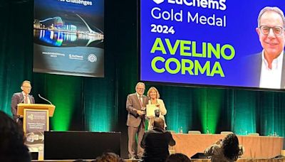 Avelino Corma recoge la Medalla de Oro de la Sociedad Europea de Química