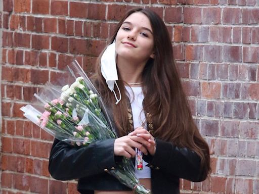 Suri Cruise Photographed Heading to Prom With Friends in NYC