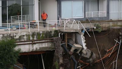 Los edificios de lujo que están en peligro de colapso en la costa de Chile por el aumento de los socavones