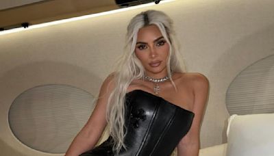 Kim Kardashian Shows Off Brand New Platinum White Basket Braids; See HERE