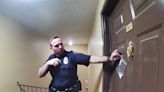 Texas police department apologises as bizarre video captures officer taping bag of milk on man’s door