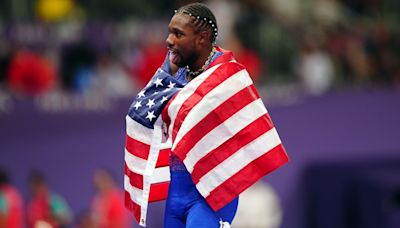 Noah Lyles edges out Jamaican Kishane Thompson to win men’s 100 metres title