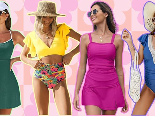 11 best modest bathing suits from Amazon Canada — one-pieces, tankinis and bikini swimsuits all under $50