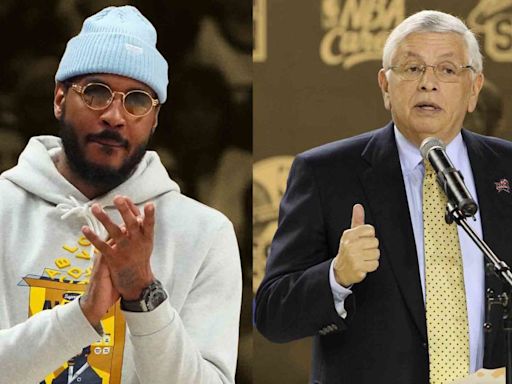 “That’s when I knew the NBA was a part of the feds” - Carmelo Anthony’s intense conversation with David Stern changed his outlook for good