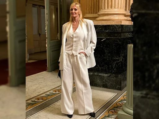 Amalia “Yuyito” González deslumbró en el Teatro Colón: los detalles del look y por qué eligió el blanco