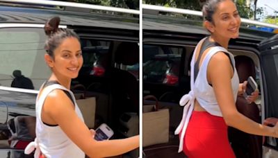 Watch: Rakul Preet Singh Shines Bright As She Exits Gym After A Morning Workout - News18