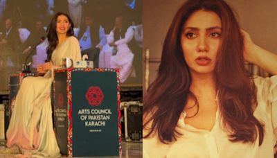 Watch: Pak actress Mahira Khan reacts to man throwing stuff at her during Literature festival event, says," It is unacceptable..."