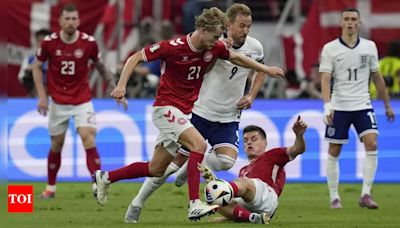 Morten Hjulmand cancels out Harry Kane's opener as Denmark draw 1-1 with England at Euro 2024 | Football News - Times of India