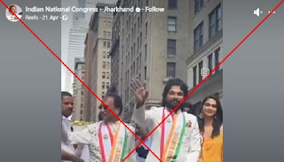 Video shows Indian actor at New York parade, not campaigning for Congress party