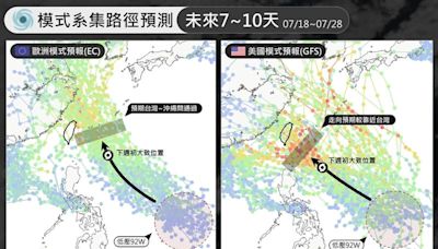 颱風真的來了？各國路徑預報分歧大「關鍵北轉恐侵台」 下週二雨襲2地