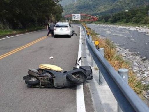 台中和平轎車撞機車 夫妻雙載遭撞飛夫墜落大甲溪慘死