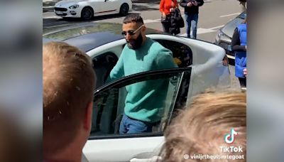 Benzema se deja ver en Madrid y tiene este bonito detalle con la gente