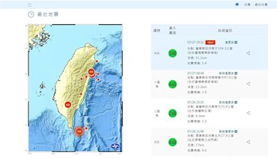 地牛翻身！晚間7點21分 屏東外海發生芮氏規模5.4地震