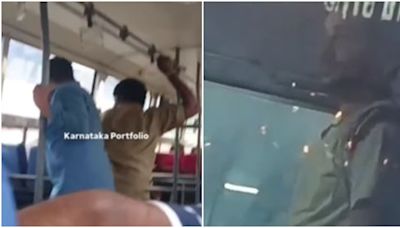 Bengaluru: BMTC Bus Conductor Beats Up Passenger In Viral Video