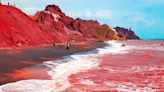 ¿Una playa de sangre? Todo sobre la isla que parece sacada de una película de terror