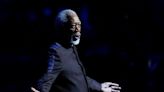 Morgan Freeman delivers speech during Olympic-style World Cup opening ceremony