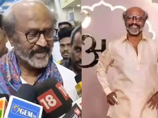 Rajinikanth reacts to his celebration at Anant Ambani's wedding as the 'Coolie' actor reaches Chennai | Tamil Movie News - Times of India