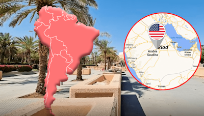 El terreno de un país de Sudamérica en Arabia Saudita que Estados Unidos usa como estacionamiento hace 15 años