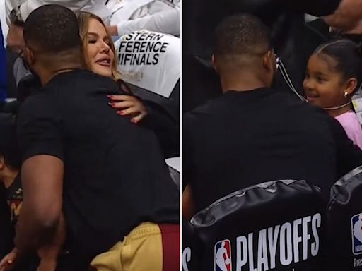 Khloé Kardashian Brings Her Kids Tatum and True to Watch Tristan Thompson Play for the First Time