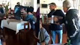 Video | Reconoció a un empresario que lo estafó en un restaurante y lo atacó a golpes