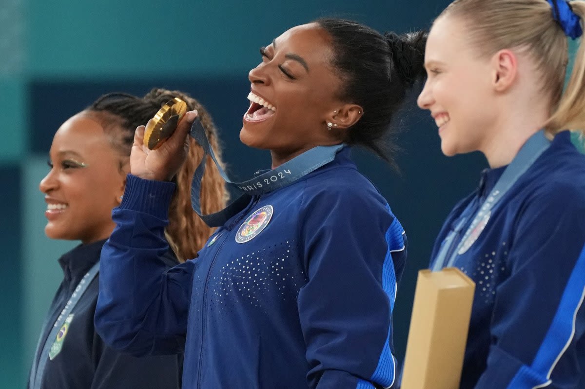 Watch: Simone Biles hits Biles II to win Olympic gold on vault