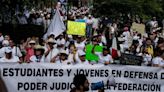 Poder Judicial: Se unen estudiantes universitarios a las manifestaciones en contra de la reforma