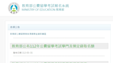 教育部公布112年公費留學考試學門及預定錄取名額