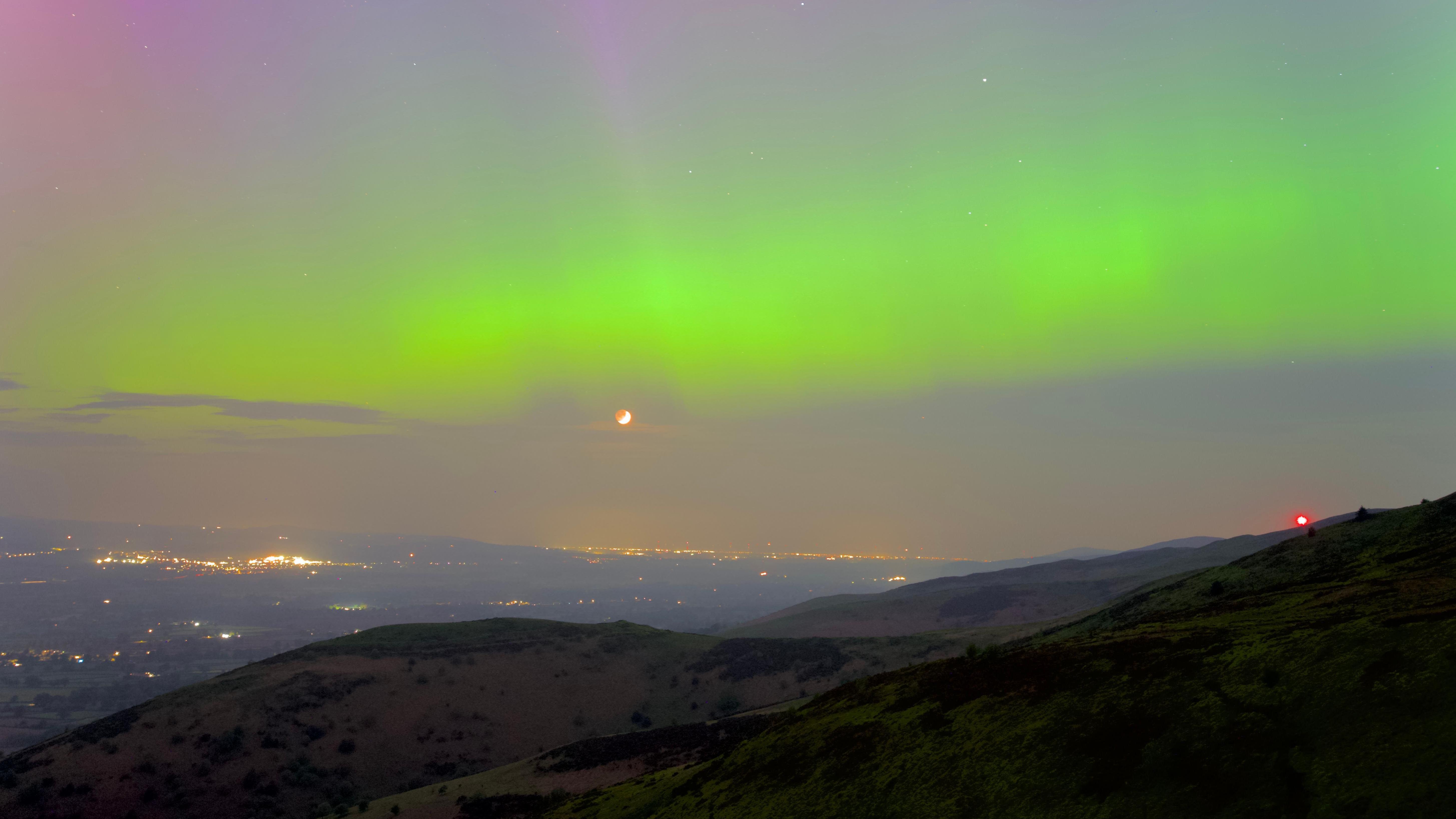 Wales gets dazzling display of Northern Lights