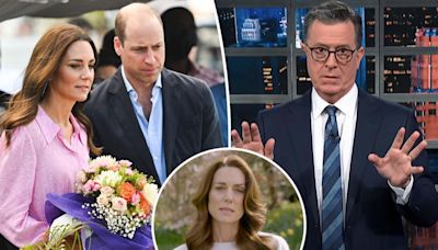 Stephen Colbert regrets fueling Prince William affair rumor after Kate Middleton cancer news