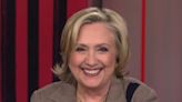 Image of Hillary Clinton beaming in interview as Trump is indicted goes viral