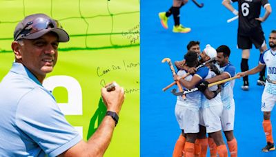 Rahul Dravid's 3-Word Written Message To Indian Hockey Team In Paris Wins Hearts