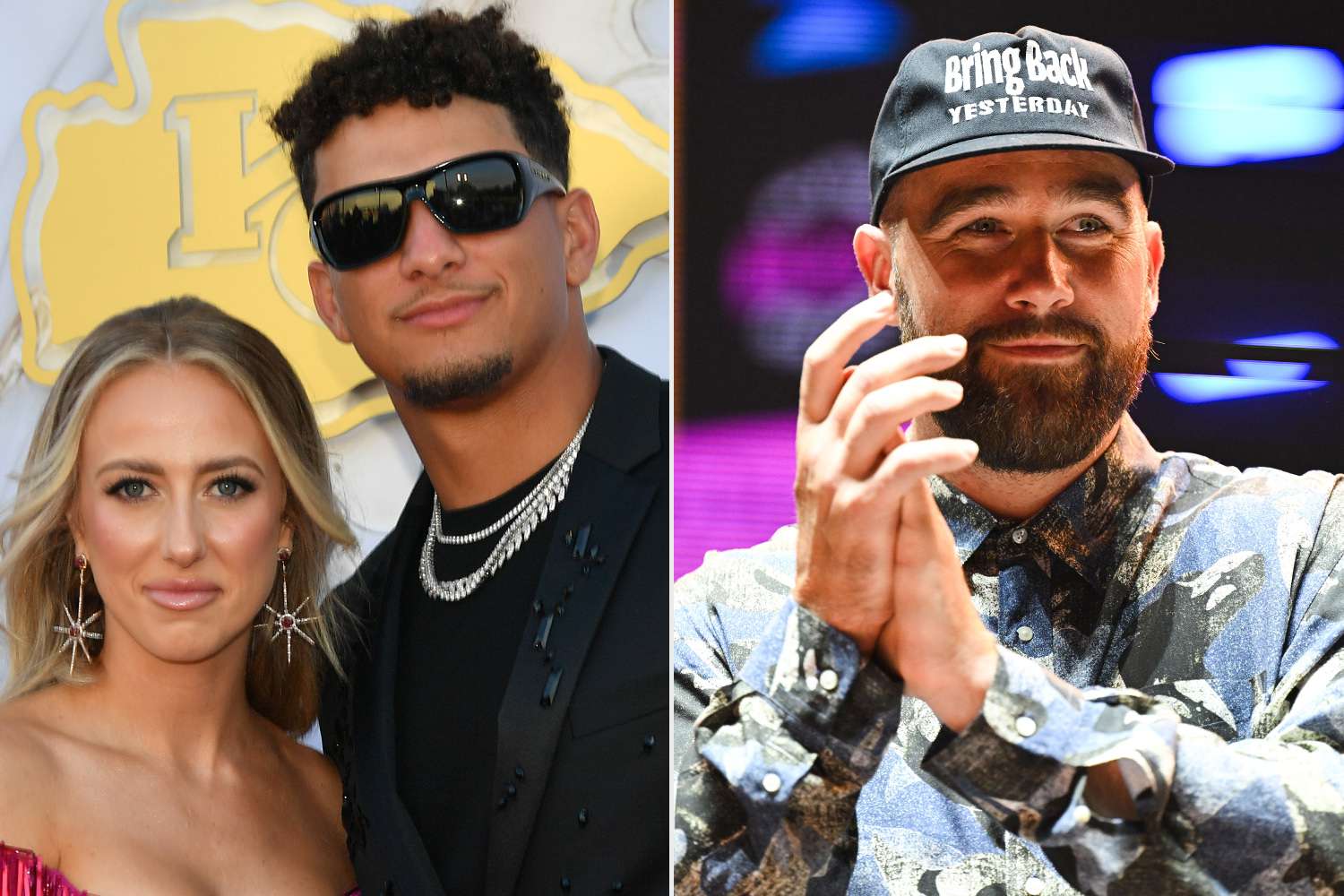 Patrick and Brittany Mahomes Cuddle Up for Taylor Swift's 'Lover' Performance — as Travis Kelce Sings Along!