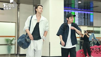 直擊／最萌身高差！二宮和也、竹內涼真來台 8百粉絲轟動機場│TVBS新聞網