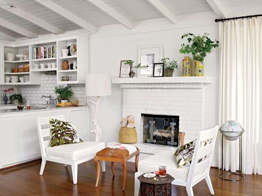 A Step-By-Step Guide To Painting A Brick Fireplace, According To An Expert