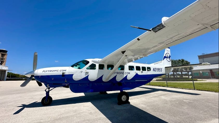 Tropic Ocean Airways now offering service from Palm Beach to Abaco in the Bahamas