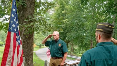 DAR, VFW again honor unknown Revolutionary War soldier at Lackawaxen graveyard