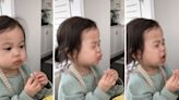 Sweet toddler tries sour candy for the first time