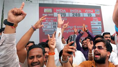 India's ruling BJP-led coalition set to win third term but with sharply reduced majority