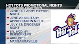 Hot Tots single game tickets, promotional nights on sale