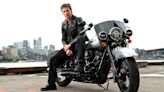 Austin Butler Poses with Motorcycle at ‘The Bikeriders’ Press Event in Sydney