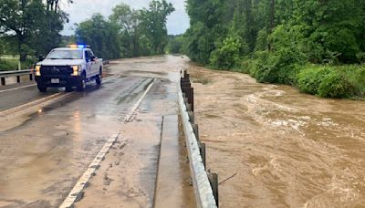 “That water is moving very, very quickly”: Rivers and dams in Southeast Texas rise as rain continues to fall