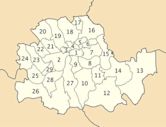 Metropolitan boroughs of the County of London