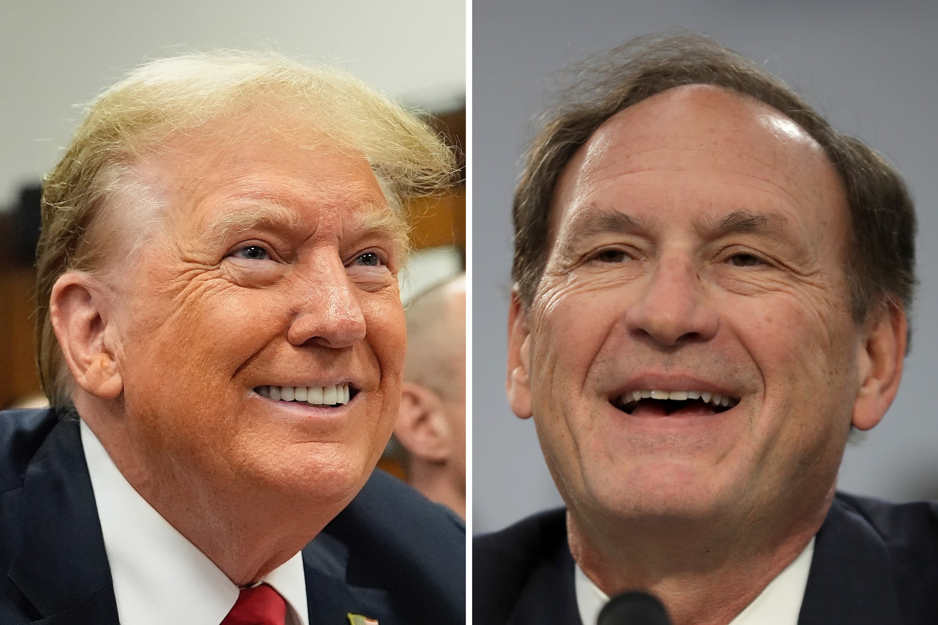 Donald Trump congratulates Samuel Alito for his "courage"