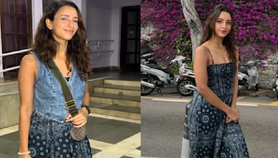 Triptii Dimri shows us how to style same maxi dress in two stunning ways, from holiday to family outing