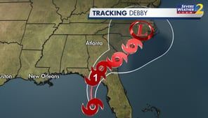 Tropical Storm Debby could bring historic flooding to parts of Georgia