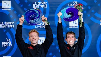 IU divers go 1-2-3 in men's 3m springboard, send Andrew Capobianco, Carson Tyler to Paris